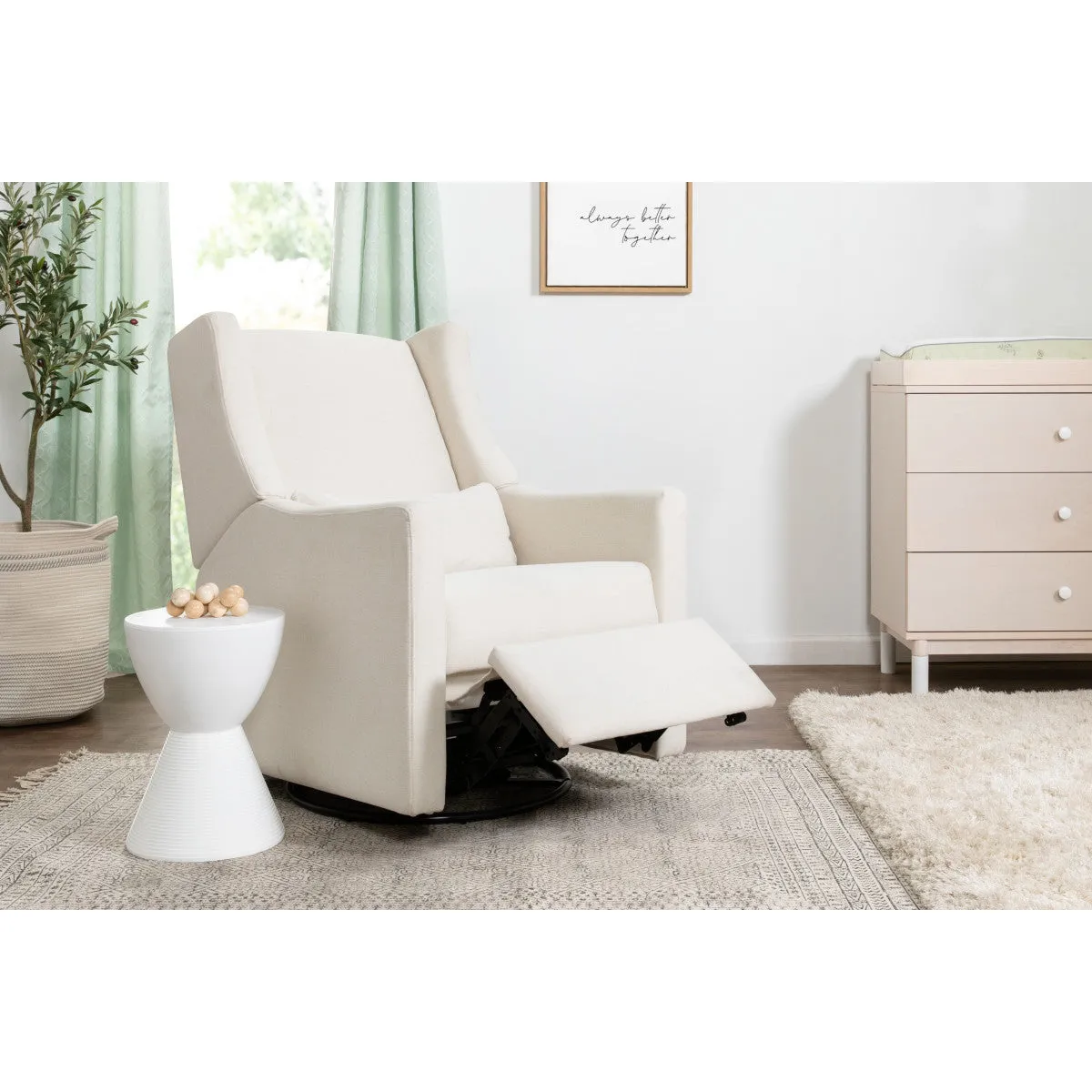 Babyletto Kiwi Electronic Recliner and Swivel Glider with USB Port