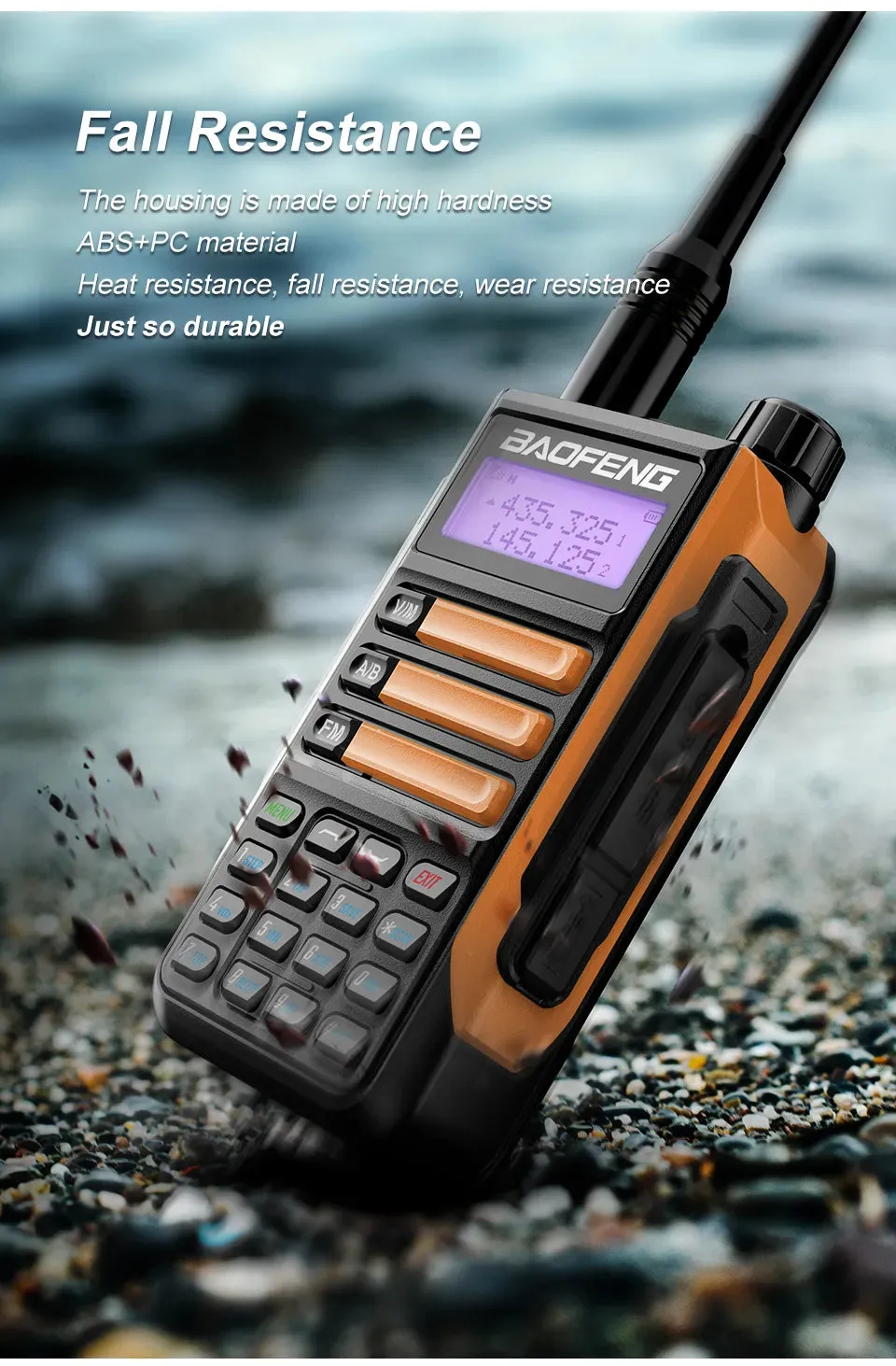 BaoFeng UV16 Walkie-Talkie Tri Band Professional Hunting Ham Waterproof Long Range Type-C Charger VHF UHF Two Way Portable Radio