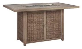 Beachcroft Bar Table with Fire Pit