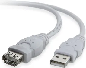 Belkin 1.8M White USB 2.0 4 Pin USB Type A Extension Cable - F3U153cp1.8MWHT