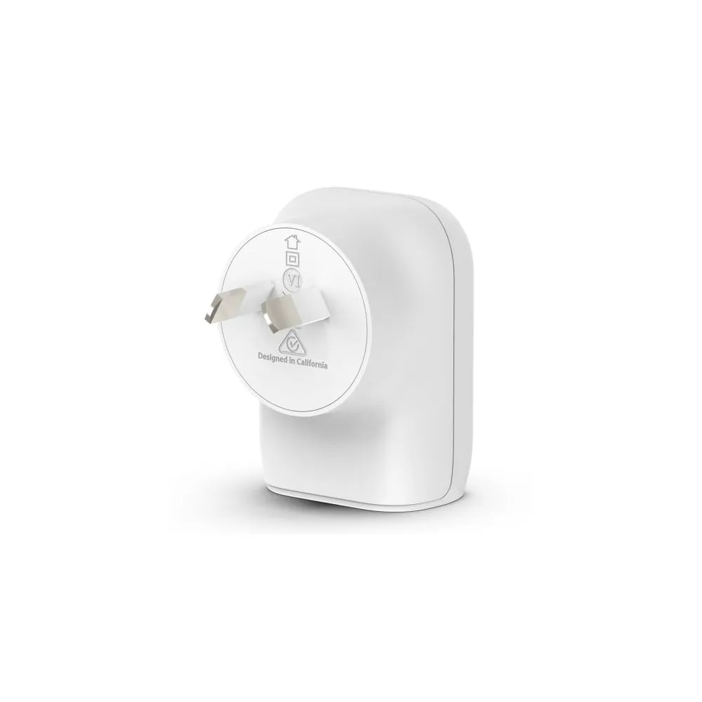 Belkin 20W USB-C PD   12W USB-A Wall Charger Universally compatible - White