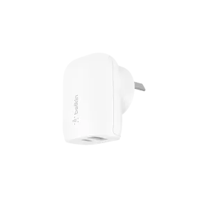 Belkin 20W USB-C PD   12W USB-A Wall Charger Universally compatible - White