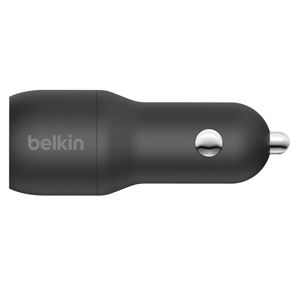 Belkin Dual Port USB A Car Charger 24W by Belkin