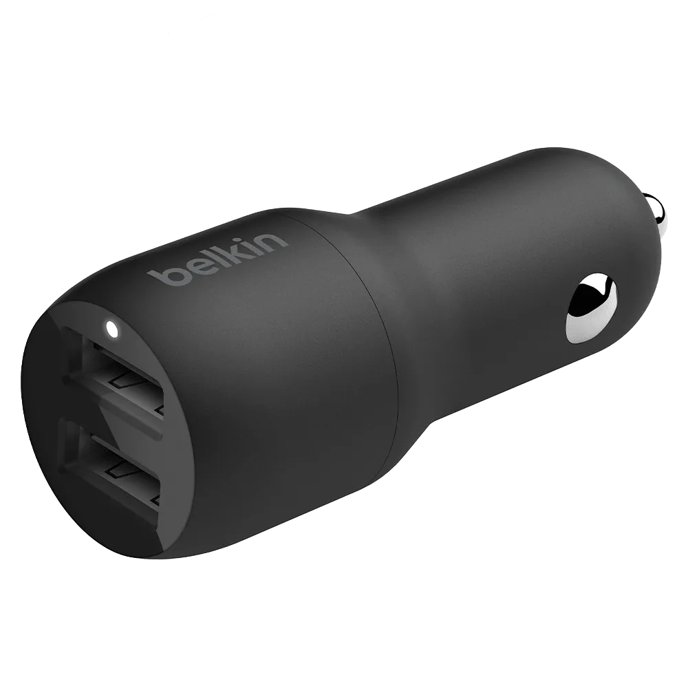 Belkin Dual Port USB A Car Charger 24W by Belkin