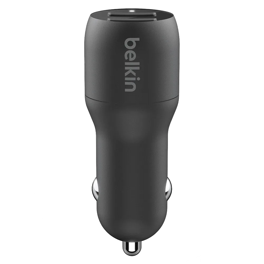 Belkin Dual Port USB A Car Charger 24W by Belkin