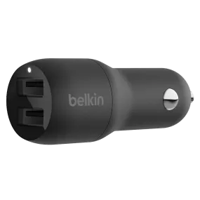 Belkin Dual Port USB A Car Charger 24W by Belkin