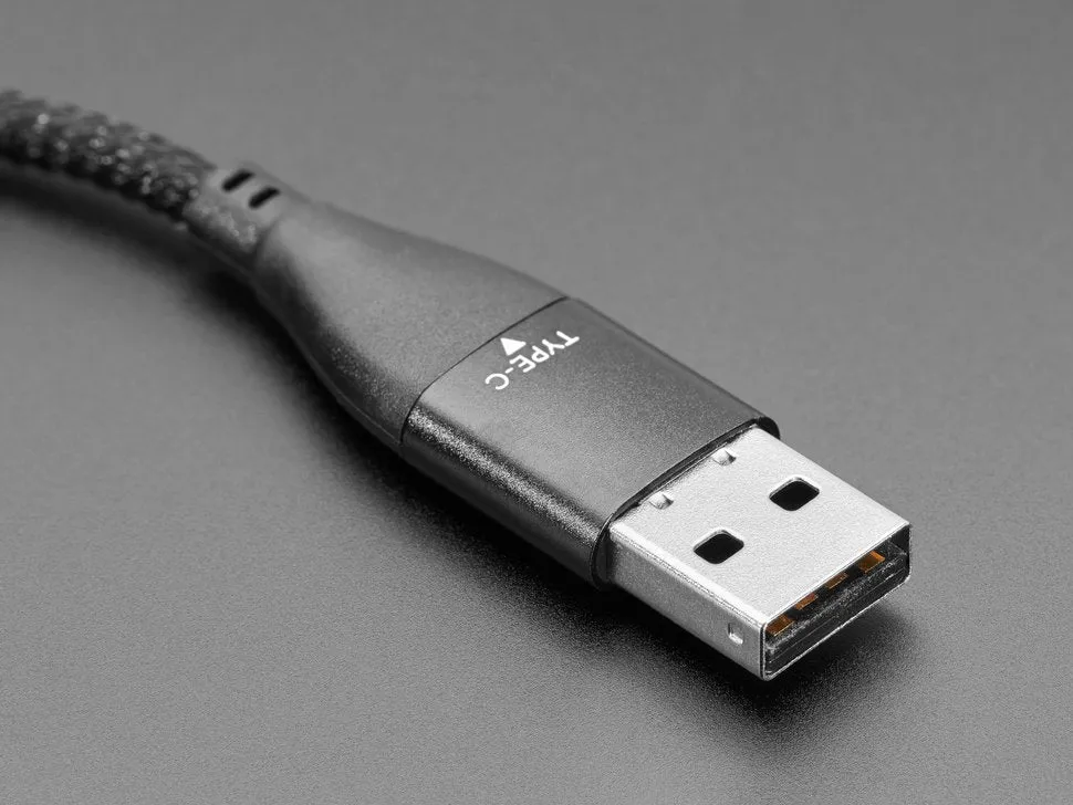 Black Woven USB A or Type-C to Type-C Cable with Magnetic Tip