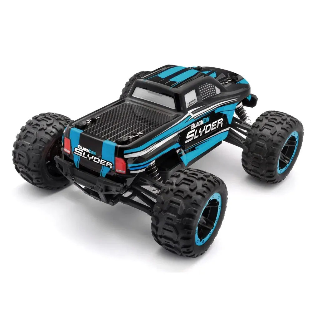 Blackzon Slyder MT 1/16 4WD Electric Remote Control Monster Truck - Blue 540104