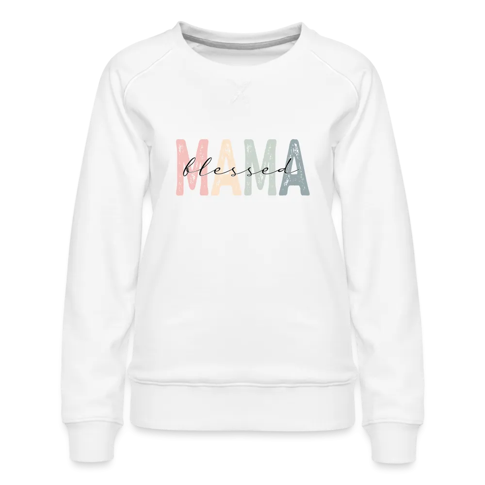 Blessed Mama Premium Sweatshirt (Retro Design)