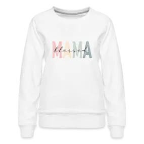 Blessed Mama Premium Sweatshirt (Retro Design)