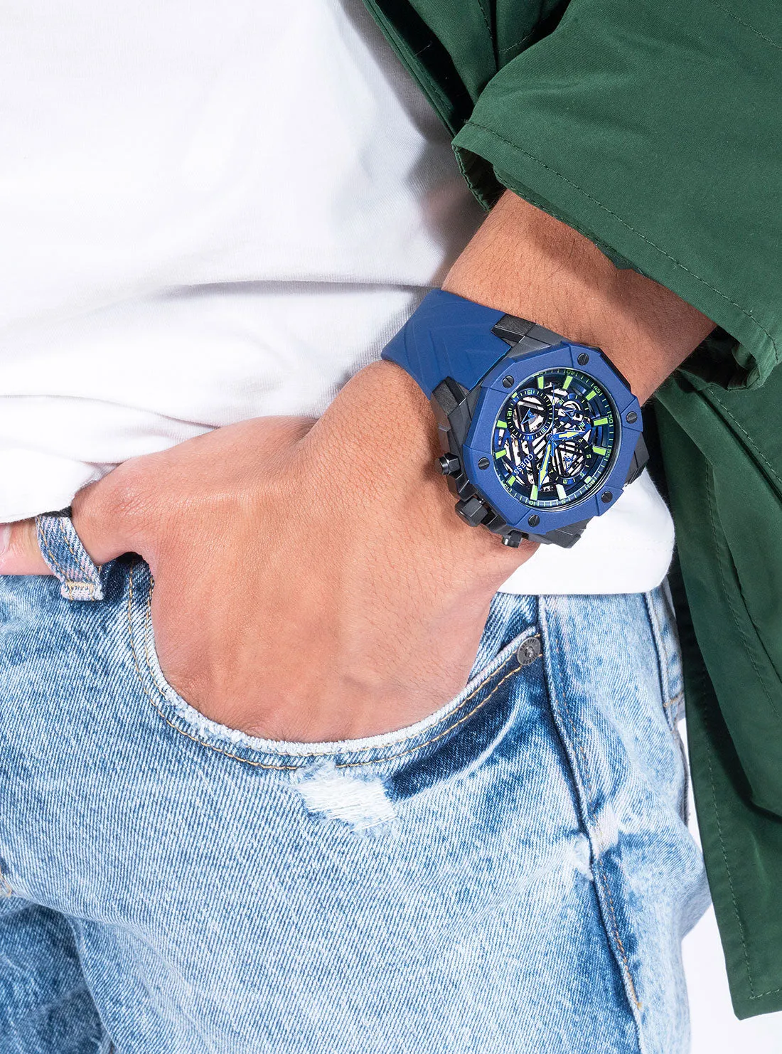 Blue Formula Silicone Watch