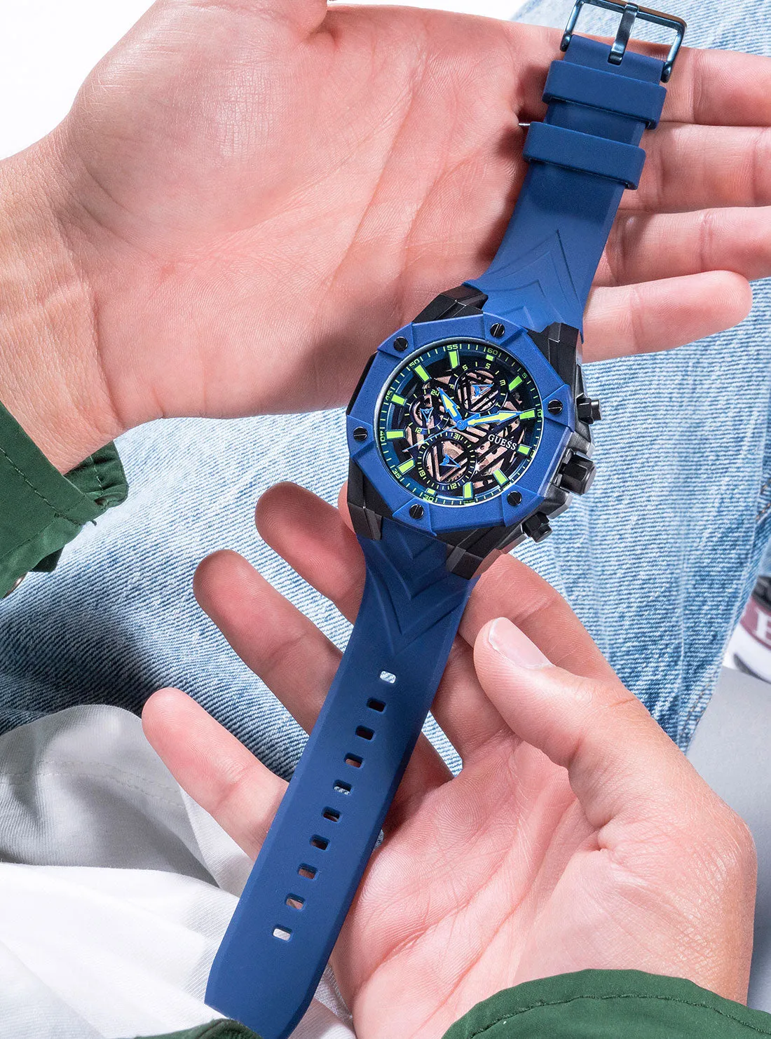 Blue Formula Silicone Watch