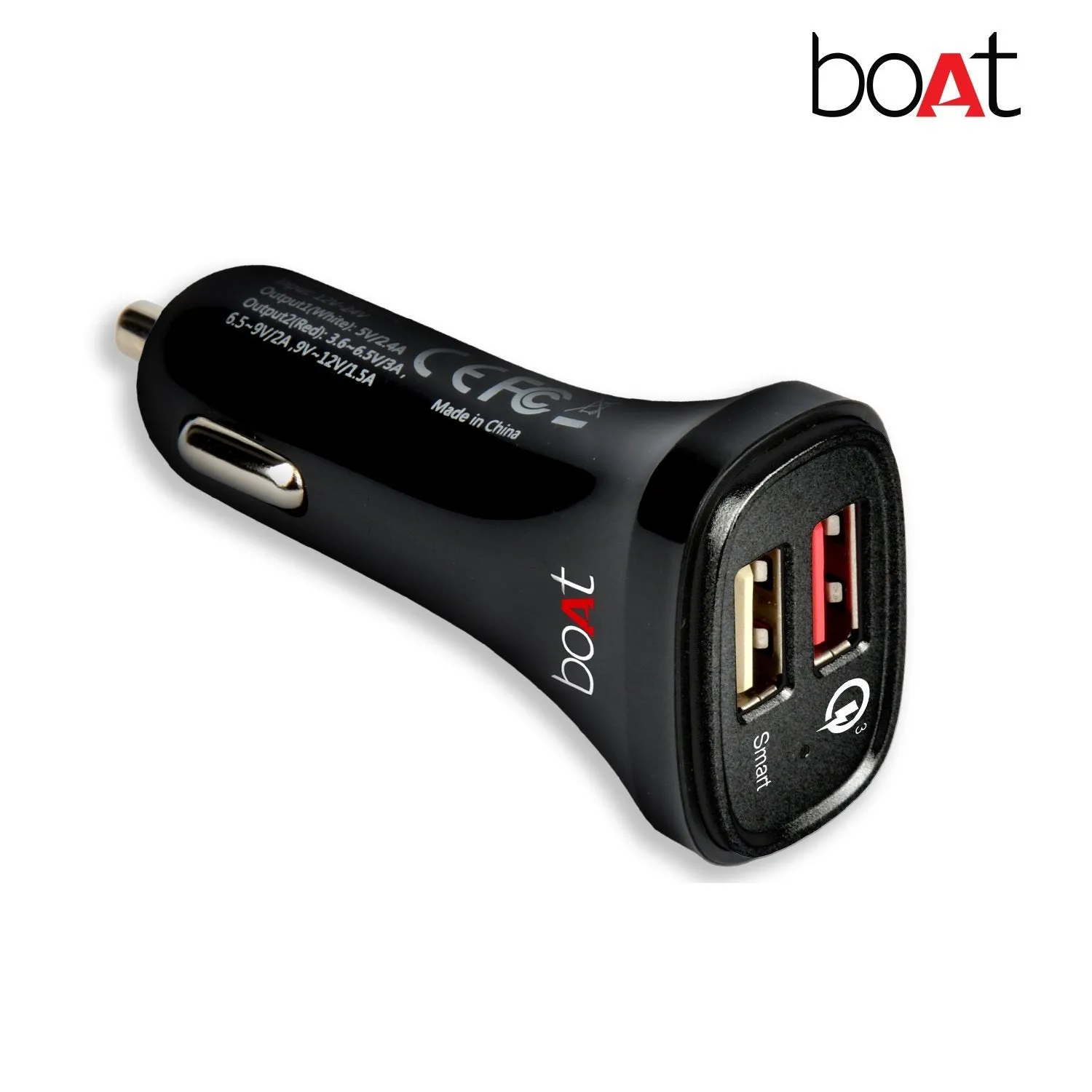 Boat Dual Rapid Car Charger Qc3.0 (NC)