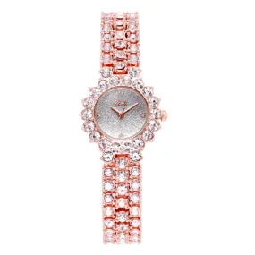 British Style Diamond Inlaid Women's Watch