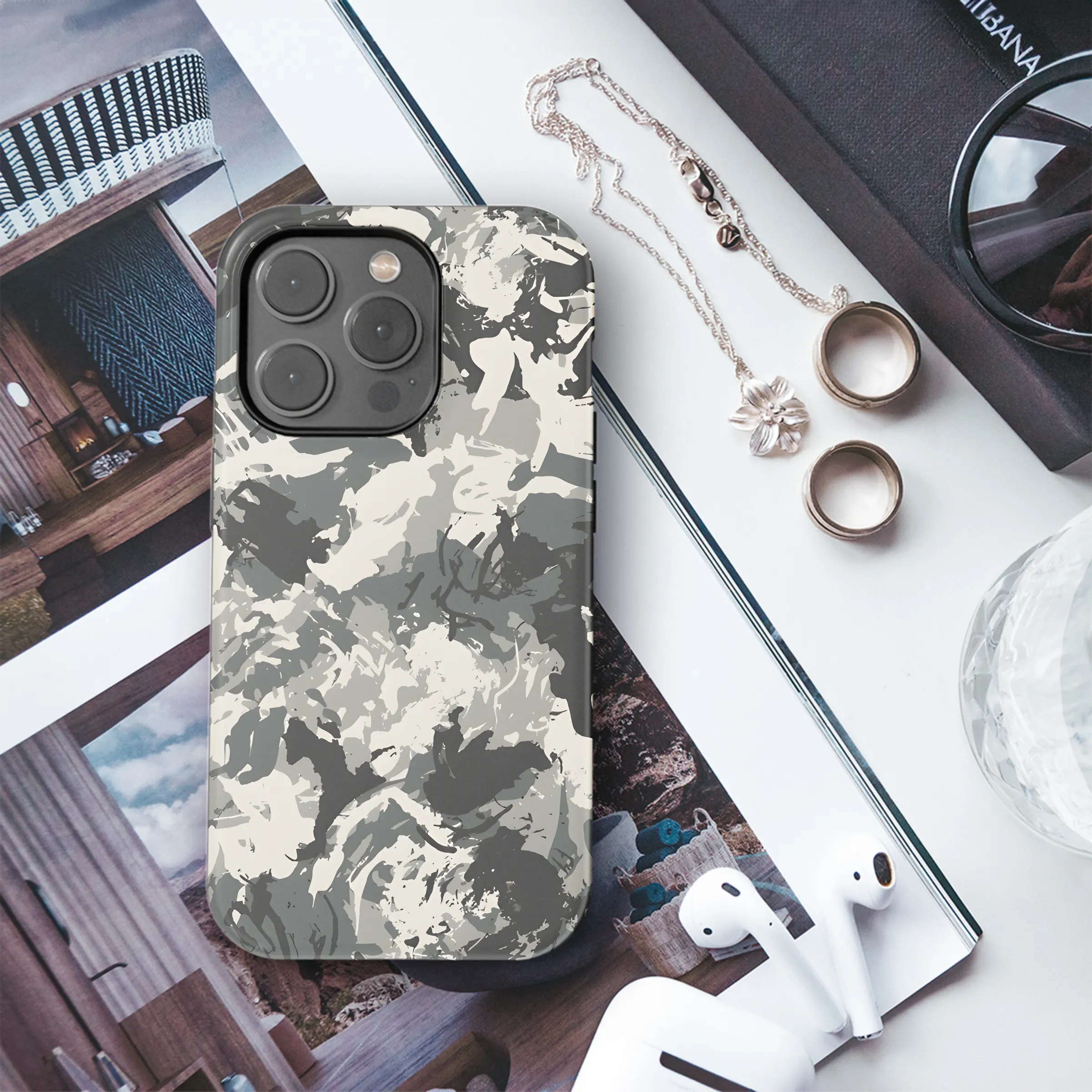 Camo Fashion Design Military Uniform Grunge Phone Case iPhone Samsung Cover Pixel 2213