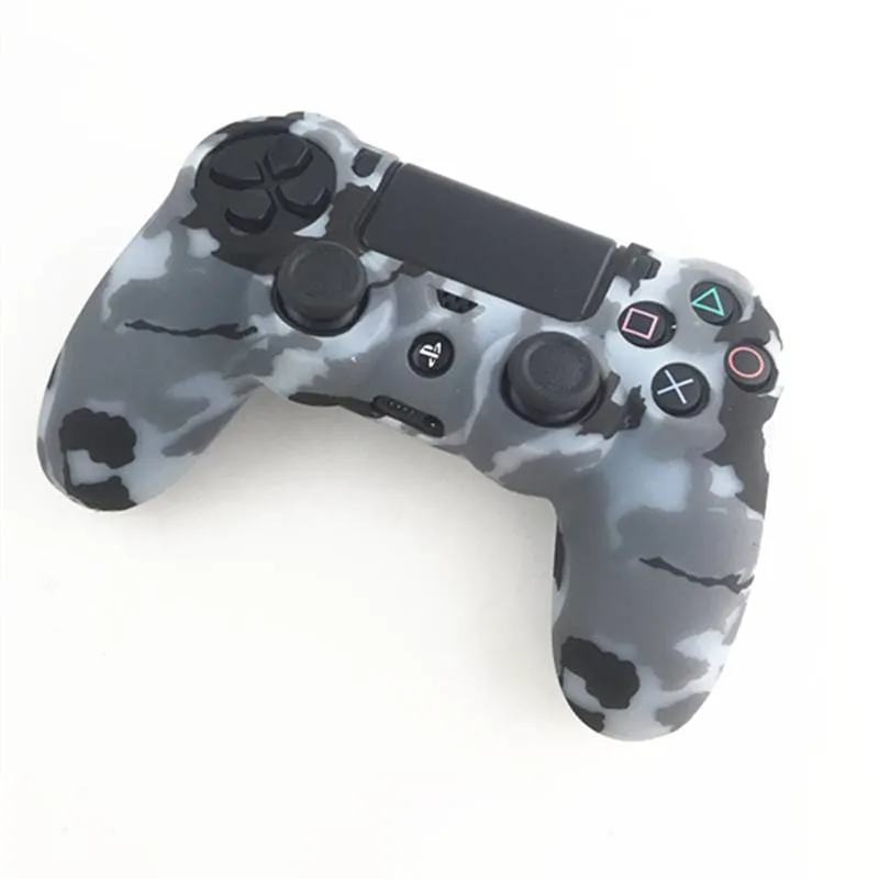 Camouflage Camo Silicone Rubber Soft Case for Sony PS4 Controller