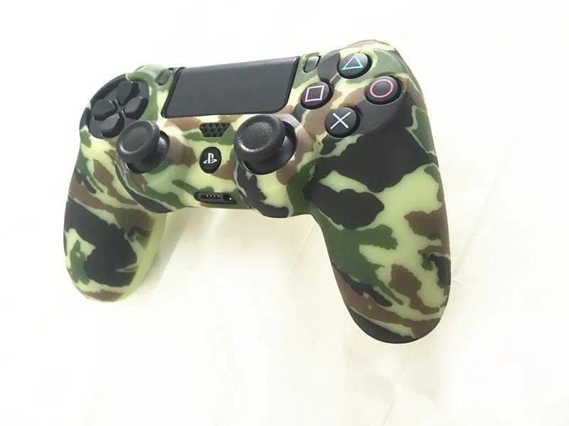 Camouflage Camo Silicone Rubber Soft Case for Sony PS4 Controller