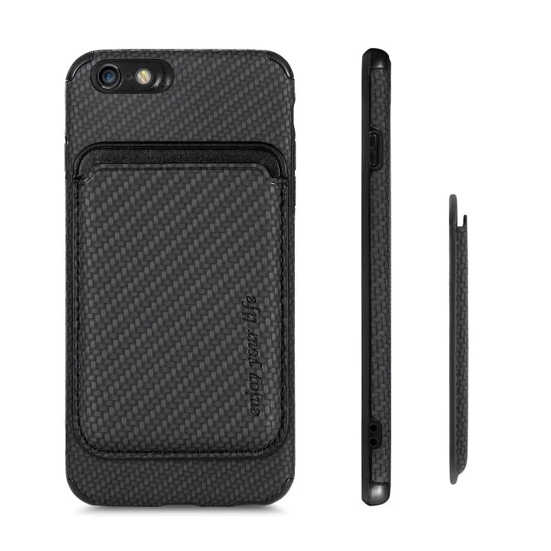 Carbon Fiber Magsafe Leather Phone Case For iPhone