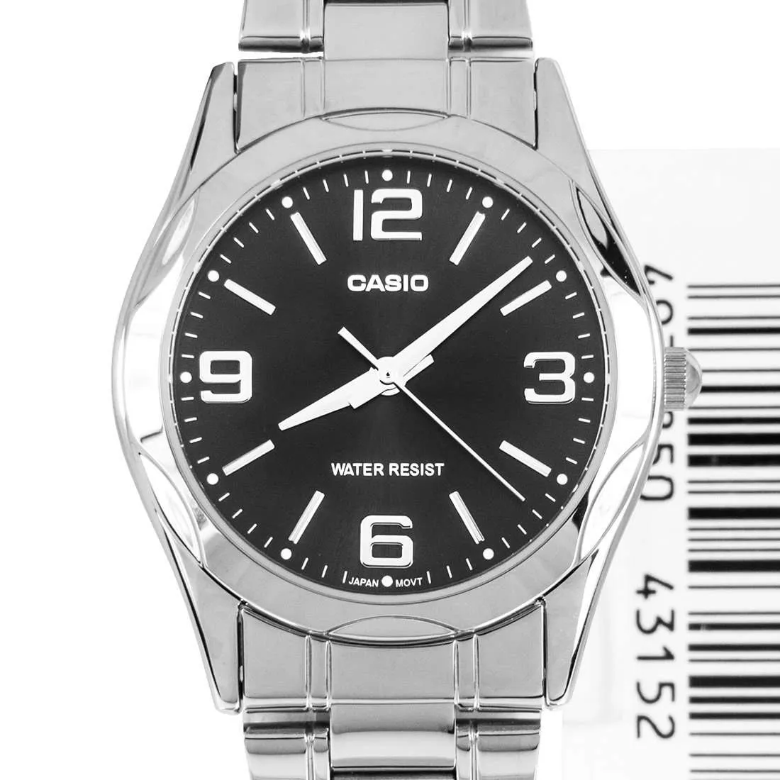 Casio MTP-1275D-1A2DF Silver Stainless Steel Strap Watch for Men