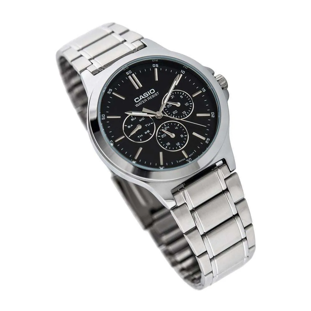 Casio MTP-V300D-1A Silver Stainless Watch for Men