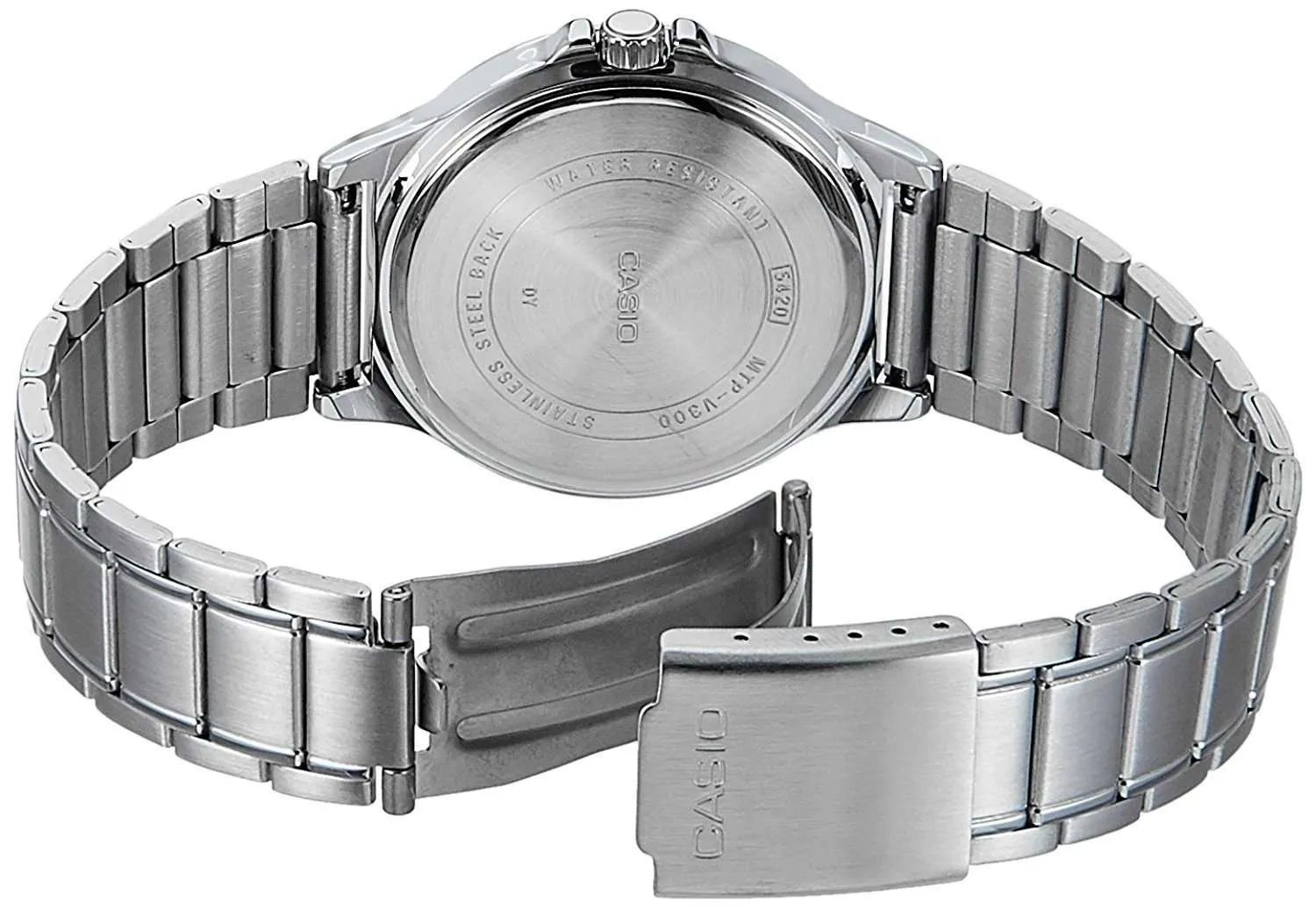 Casio MTP-V300D-1A Silver Stainless Watch for Men