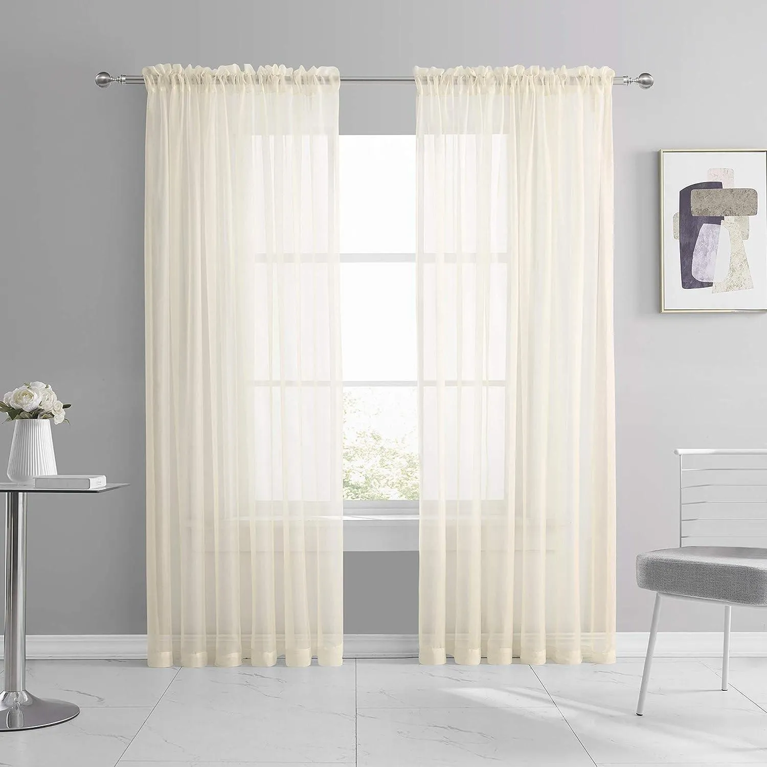 Celine Elegant Voile Panel