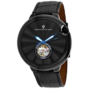 Christian Van Sant Men's Cyclone Automatic Black Dial Watch - CV0145 by Balec Group