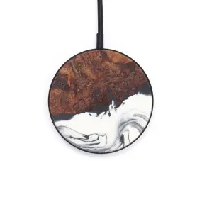 Circle Wood Resin Wireless Charger - Abagail (Black & White, 606019)