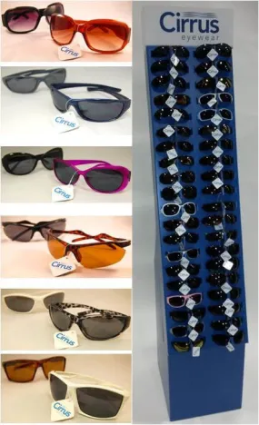 cirrus value sunglasses with display Case of 300