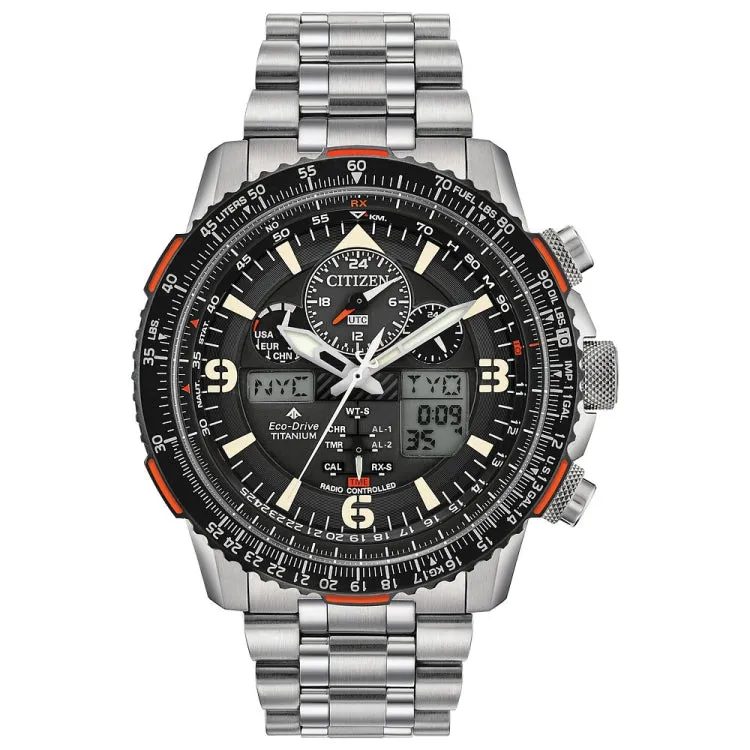 CITIZEN Eco-Drive Promaster Eco Skyhawk Mens Super Titanium