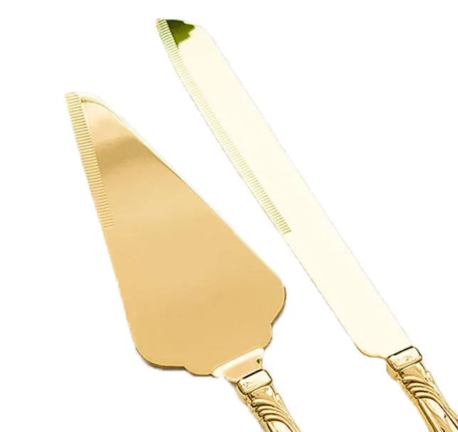 Classic Gold Romance Cake Serving Set