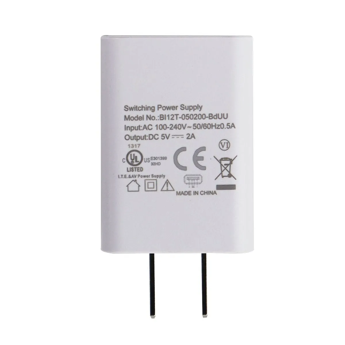 Cme Single USB 5V/2A Switching Power Supply - White (BI12T-050200-BDUU)