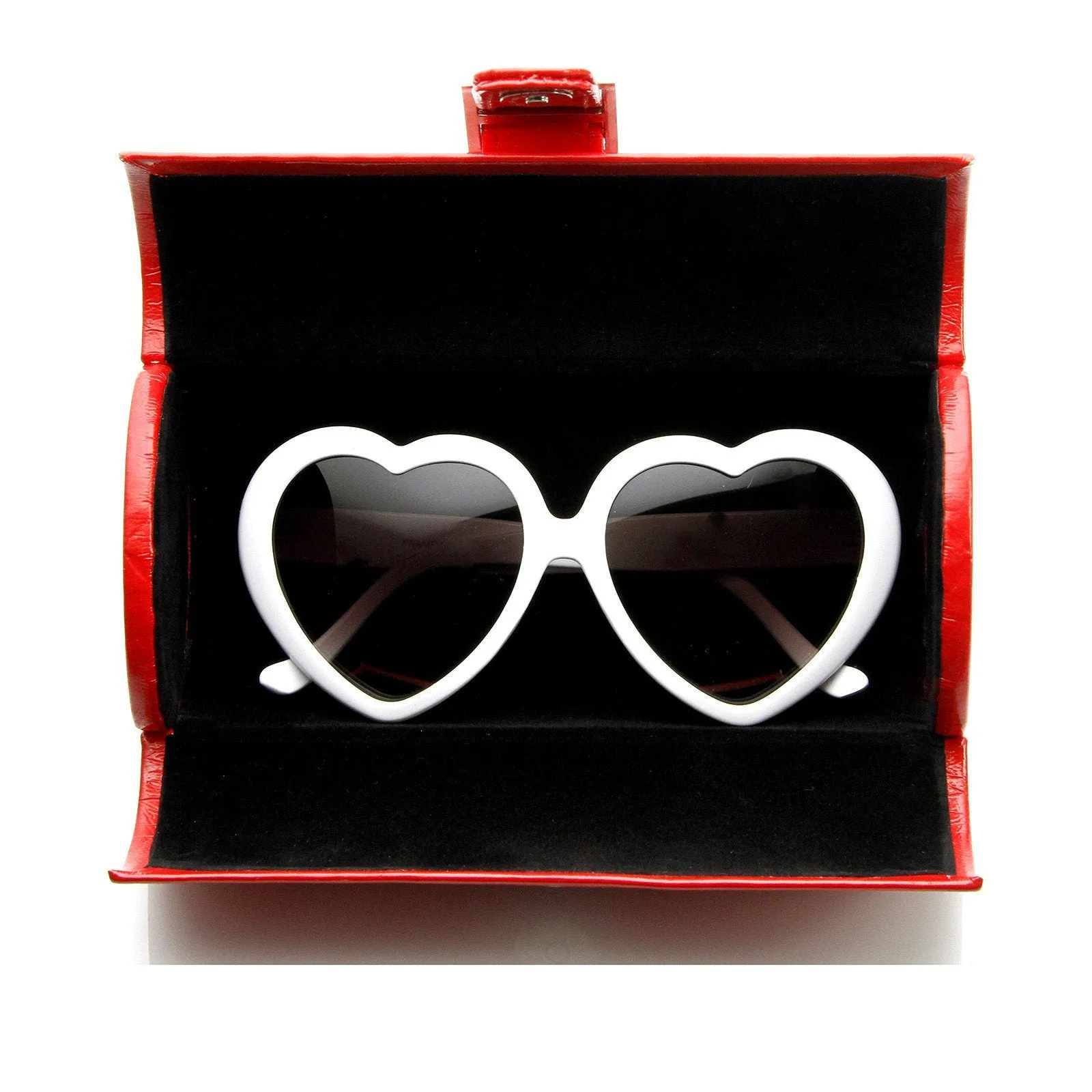 Colorful Womens Eyewear Sunglasses Clutch Buckle Snap Case 1015