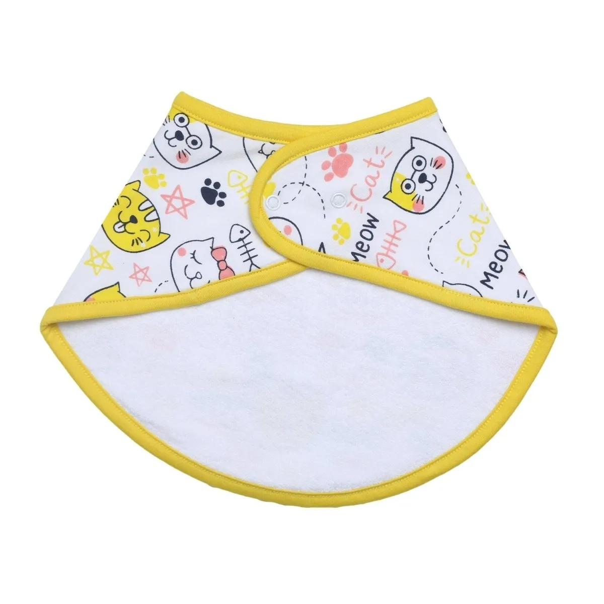 Combo of Meow Meow, Magical Unicorn, Sweet like a Doughnut and My Smoothie Feeding Bibs- (Pack of 4)