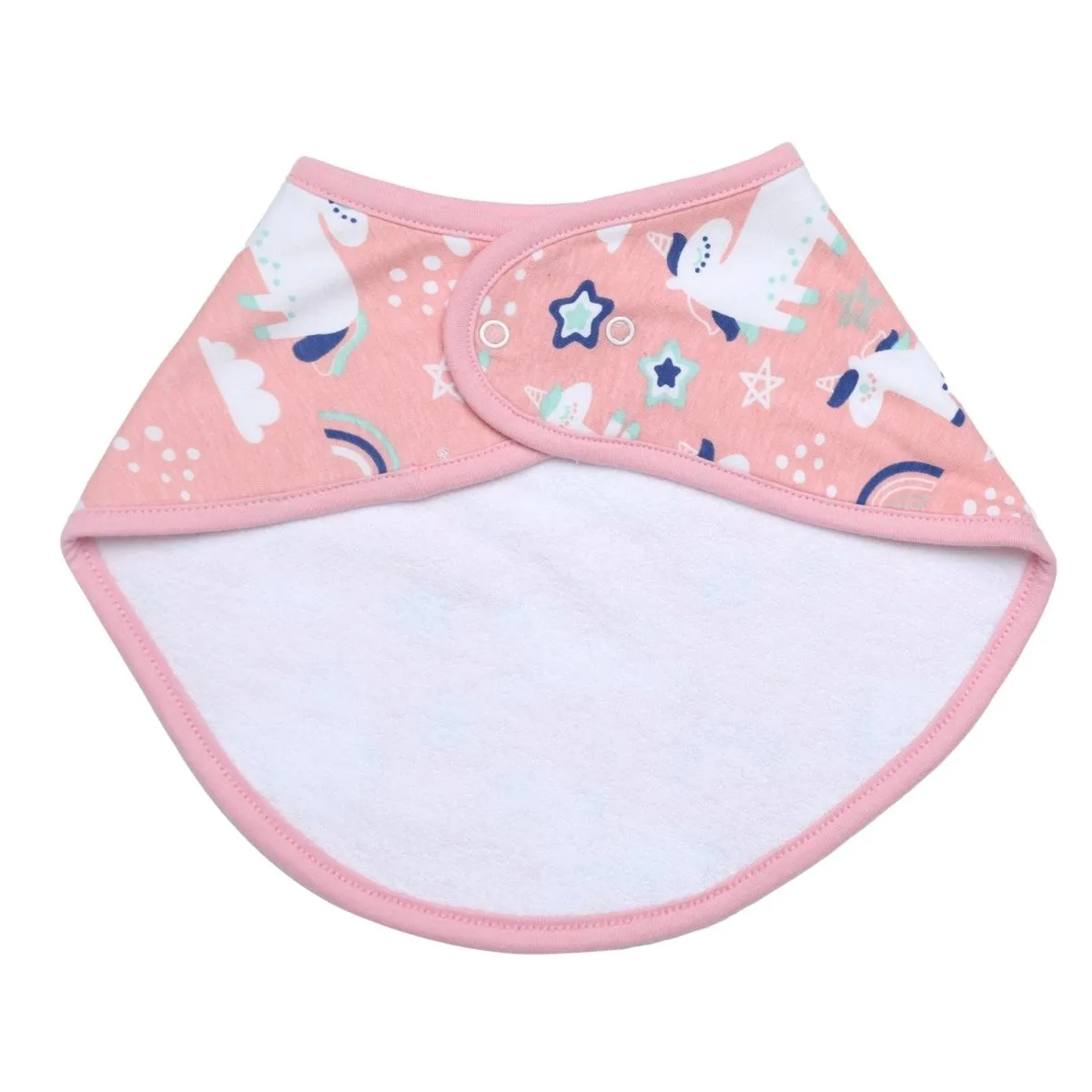 Combo of Meow Meow, Magical Unicorn, Sweet like a Doughnut and My Smoothie Feeding Bibs- (Pack of 4)