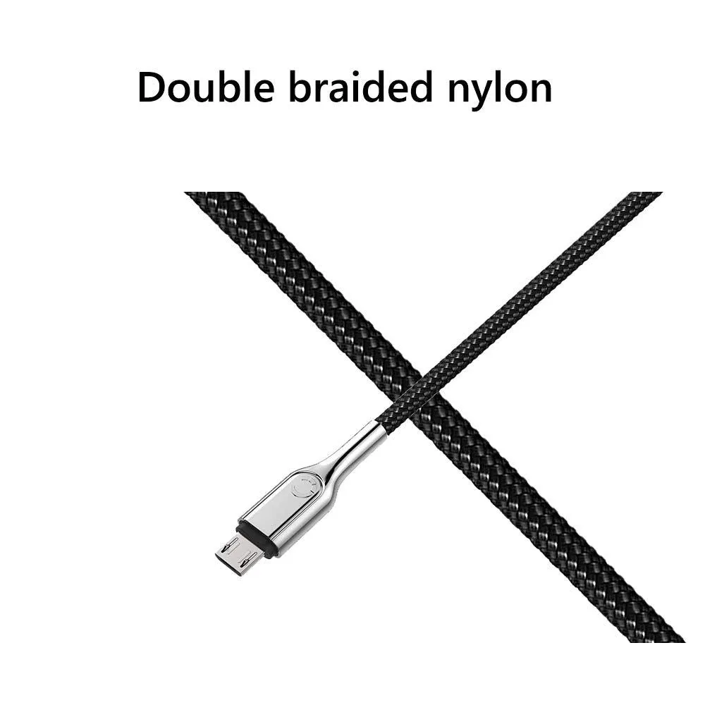 Cygnett 2M Armoured USB A to Micro USB Cable Black - CY2673PCCAM