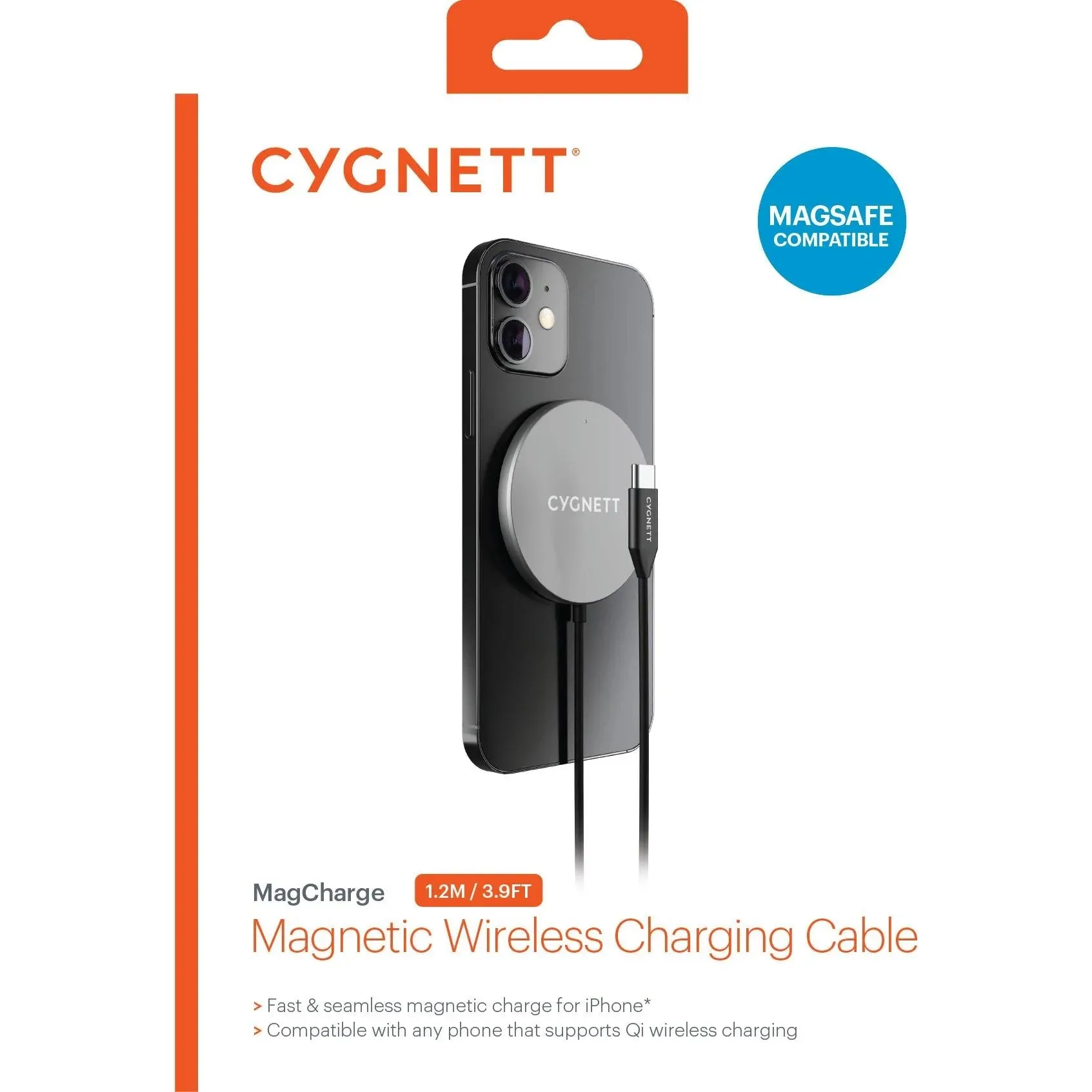 Cygnett Magnetic Charging Cable 1.2m (Black)