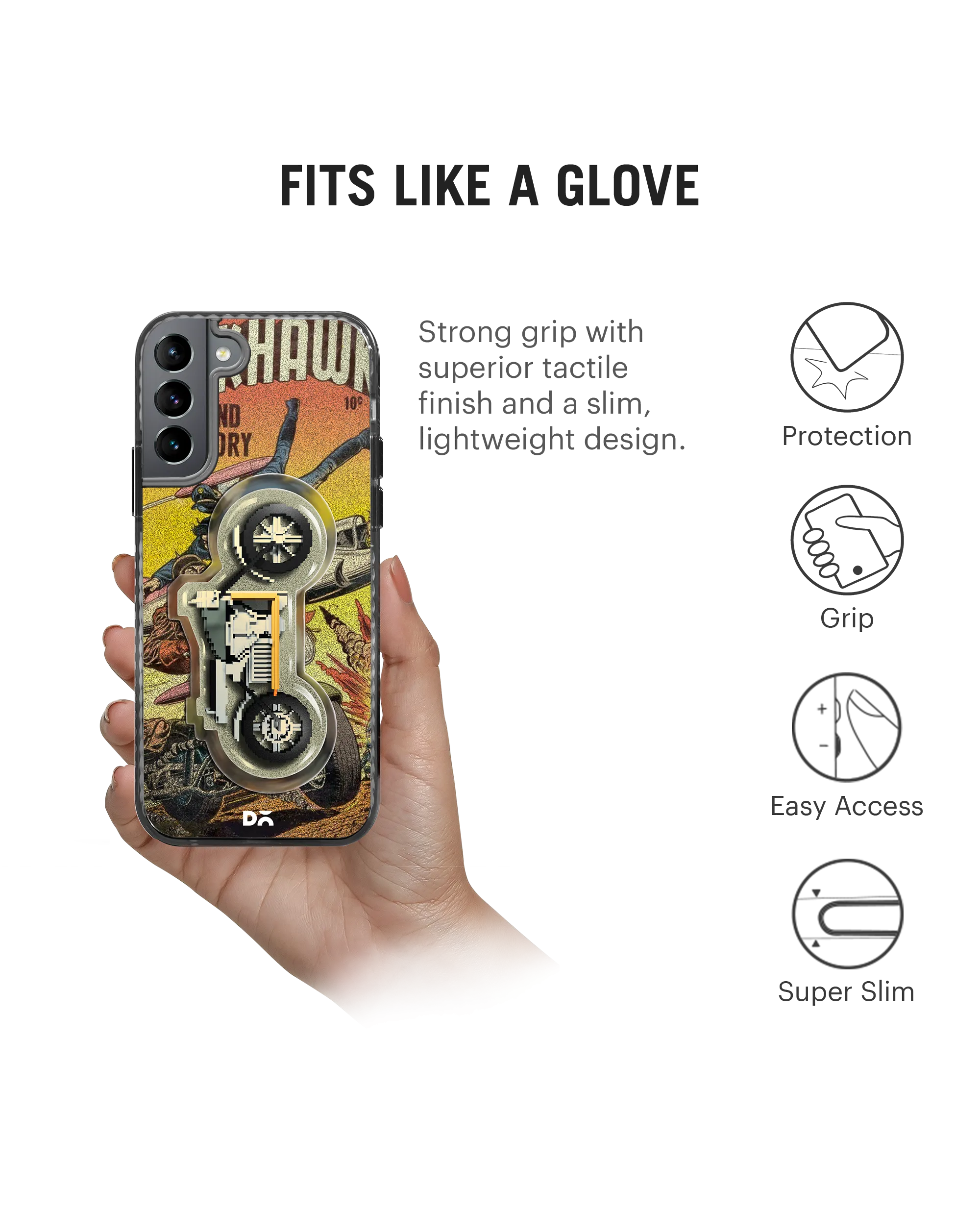 DailyObjects Black Hawk Stride 2.0 Case Cover For Samsung Galaxy S21 FE