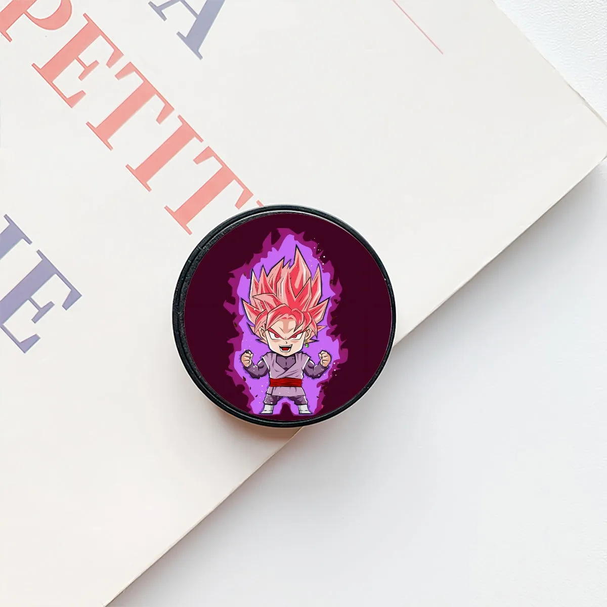 DBZ Goku Black Zamasu Rose Super Saiyan Cute Chibi Design Airbag mobile phone holder