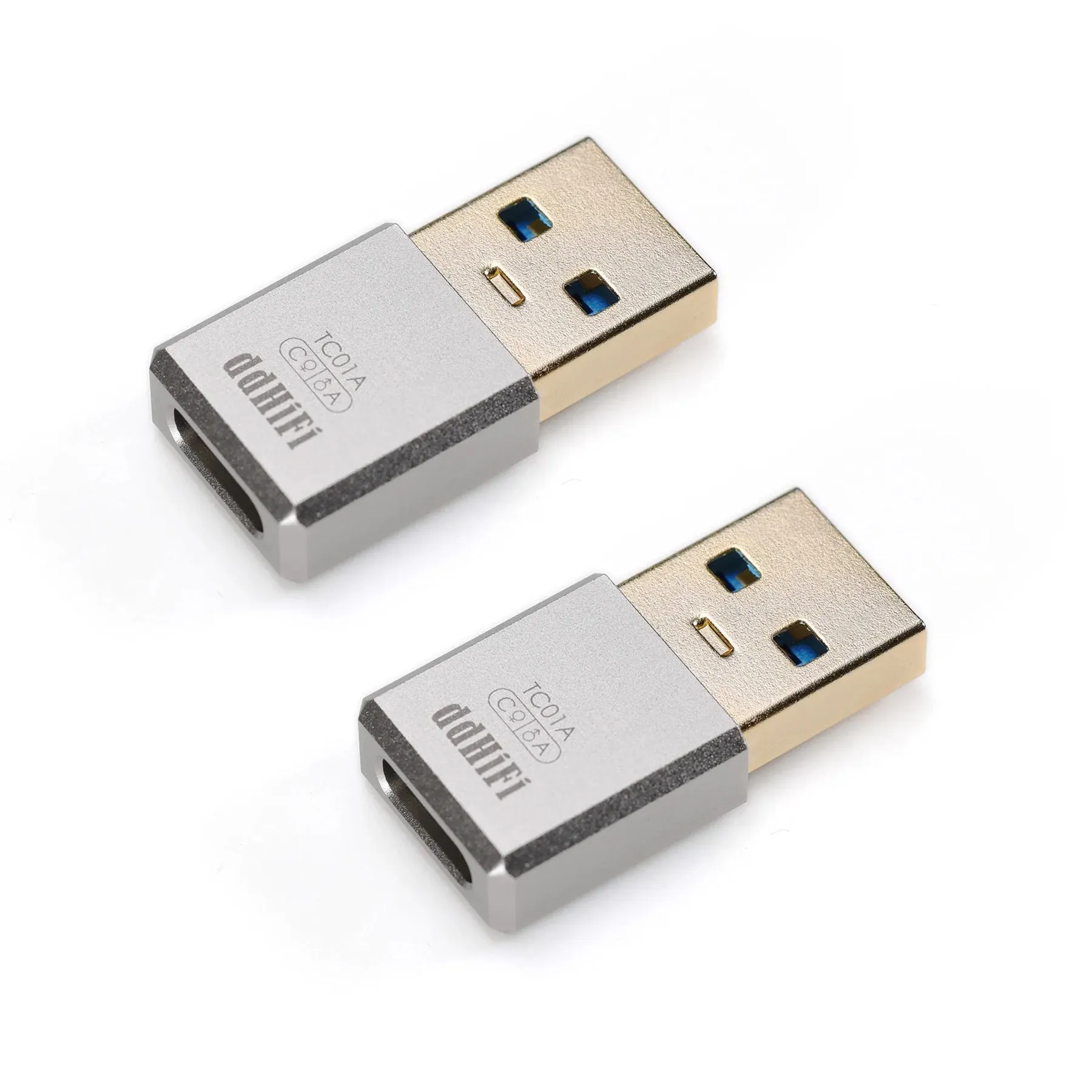 DD ddHiFi TC01A USB-C Female to USB-A Male Data Conversion Plug (2 Pieces)