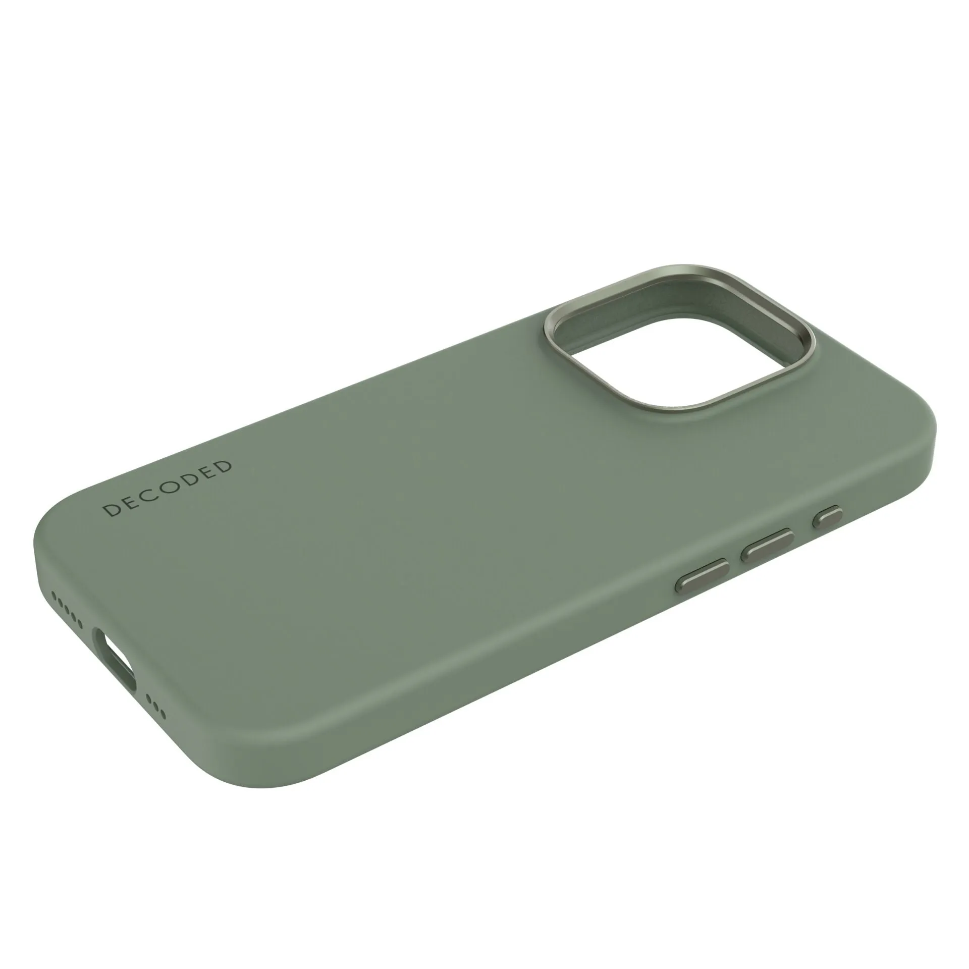 Decoded - iPhone 15 Pro MagSafe Antimicrobial Silicone Case (D24IPO15PBCS9SF) - Sage Leaf