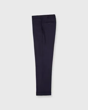 Dress Trouser in Navy Flannel