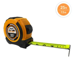 DuraDrive 25 ft. Hi-Vis Imperial EZ-Read Magnetic Double Side Dual Hook Tape Measure