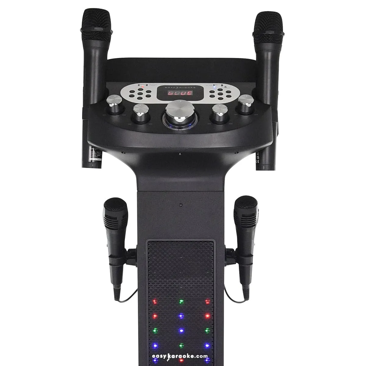 Easy Karaoke Smart Bluetooth® Karaoke System   2 Wireless / 2 Wired Microphones