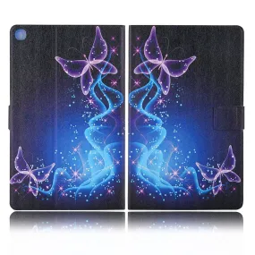 Elegant pattern leather flip case for Samsung Galaxy Tab A7 10.4 (2020) - Magic Butterfly