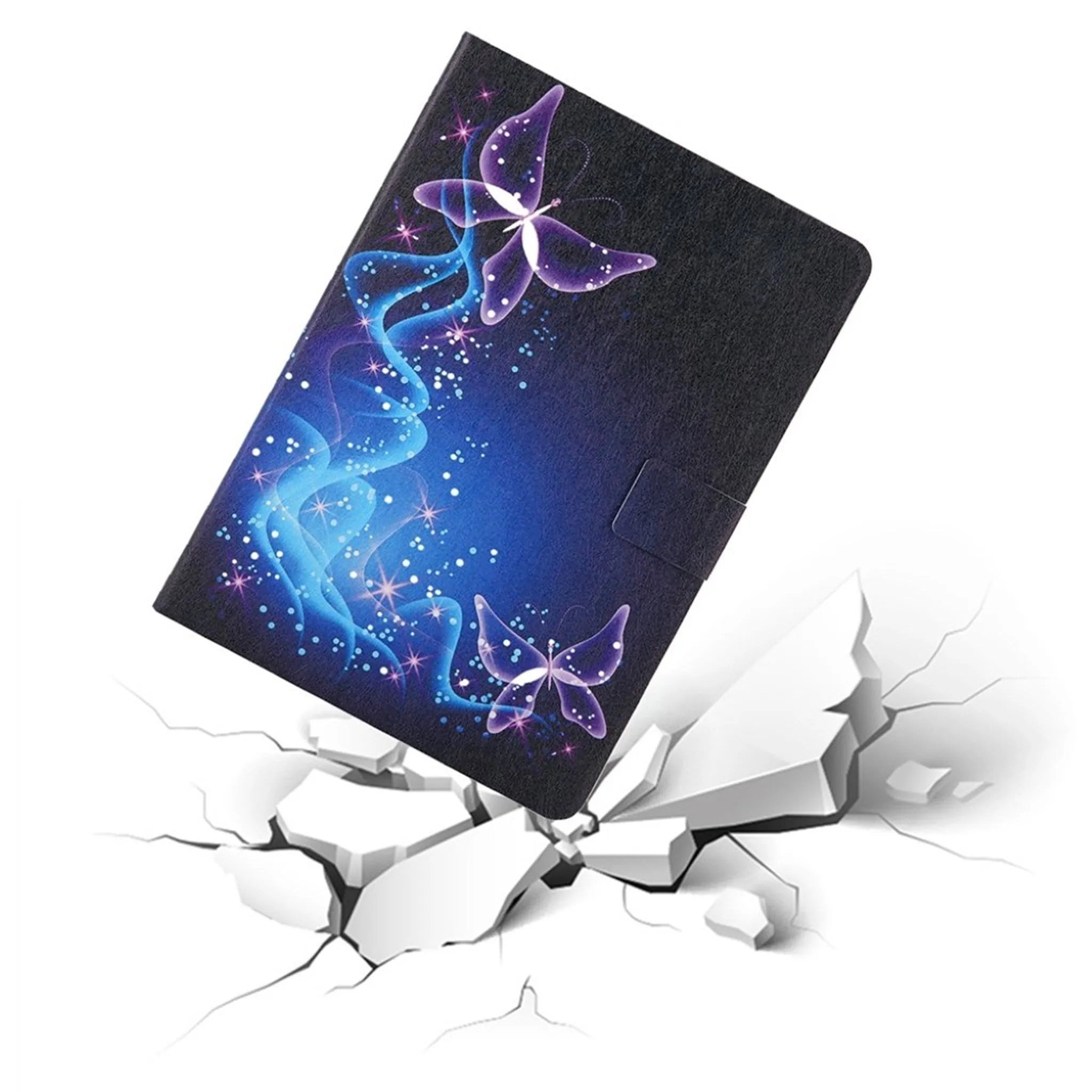 Elegant pattern leather flip case for Samsung Galaxy Tab A7 10.4 (2020) - Magic Butterfly