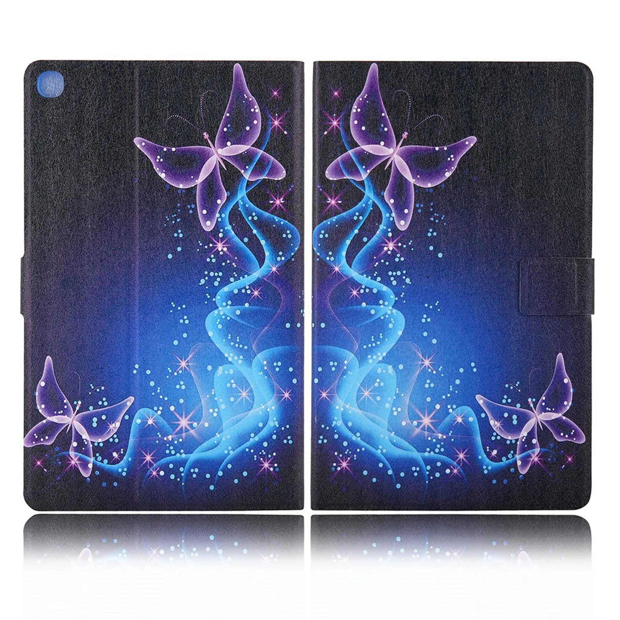 Elegant pattern leather flip case for Samsung Galaxy Tab A7 10.4 (2020) - Magic Butterfly