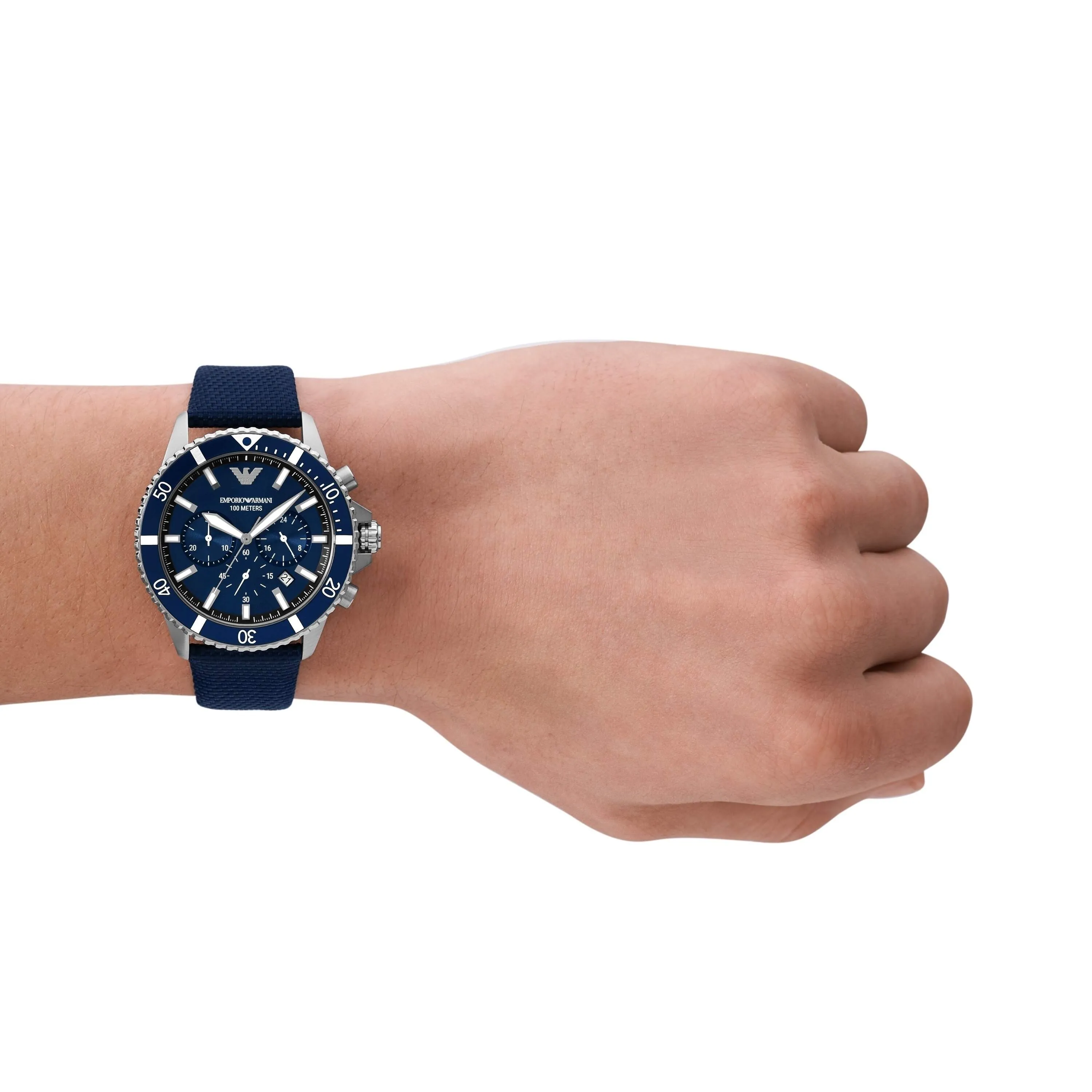 Emporio Armani Blue Chronograph Watch AR11588