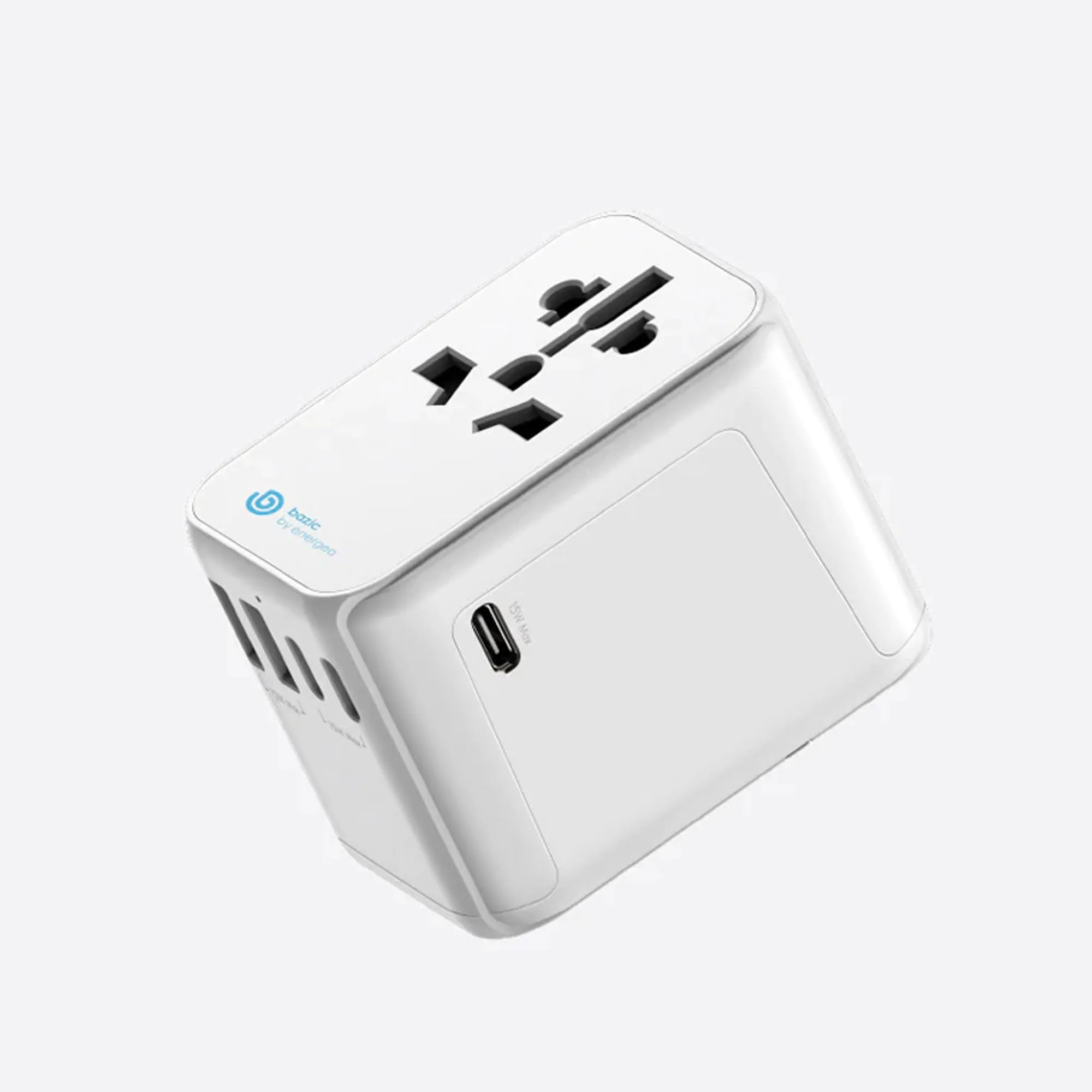 Energea GoPort Travel Adapter - 28W, 2 USB-A , 3 USB-C - Carry case included (Barcode : 6957879461682 )