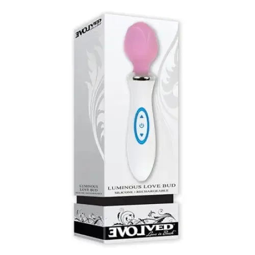 Evolved Luminous Love Bud Light Up Wand Vibrator